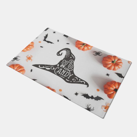 Halloween Witch Pet uit Snoep Deurmat (Schuin)