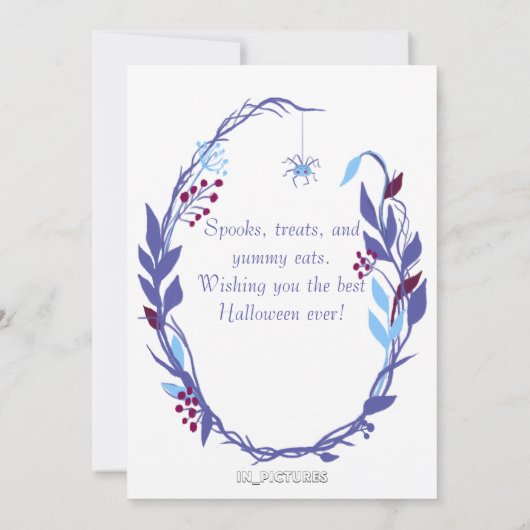 Halloween Witch Pet Wreath (Achterkant)