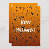 Halloween Witch Petten Flat Kaart (Voorkant / Achterkant)