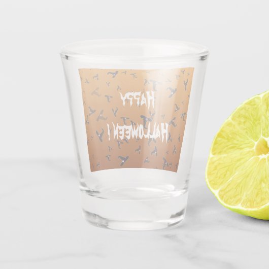 Halloween Witch Petten Shot Glas (Achterkant)