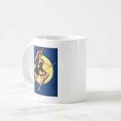 Halloween Witch Pin Up Girl Koffiemok (Voorkant links)