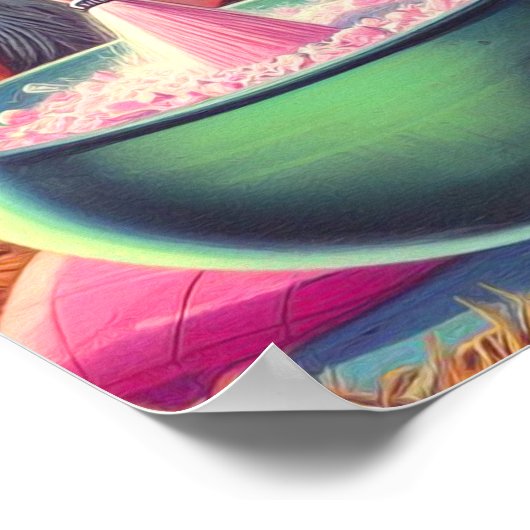 Halloween Witch Pin-up Poster (Hoek)