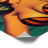  Halloween Witch Pin Up Poster (Hoek)