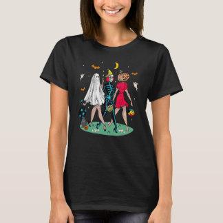 Halloween Witch Pin Up Retro  pompoenvrouwen T-shirt