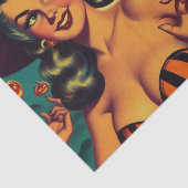  Halloween Witch Pin Up Tissuepapier (Detail)