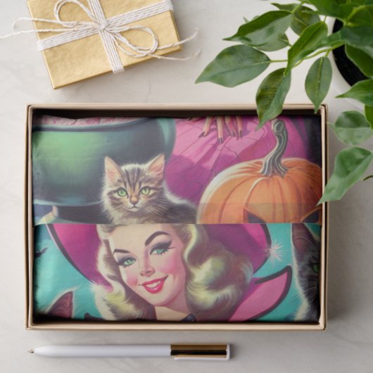 Halloween Witch Pin-up Tissuepapier (Geschenk)