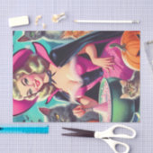 Halloween Witch Pin-up Tissuepapier (Craft)