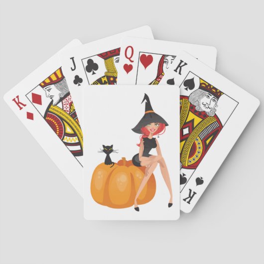 HALLOWEEN WITCH POKERKAARTEN (Achterkant)