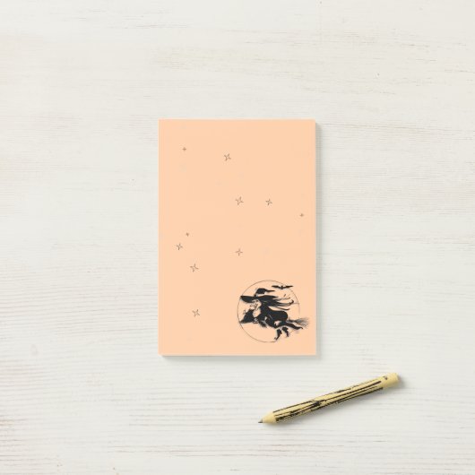 Halloween Witch Post-it® Notes (Op bureau)