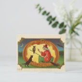  Halloween Witch Postard Briefkaart (Staand voorkant)