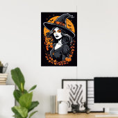 Halloween Witch Poster (Thuiskantoor)