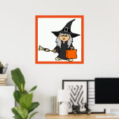 HALLOWEEN WITCH POSTER (Thuiskantoor)