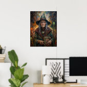 Halloween Witch Poster (Thuiskantoor)