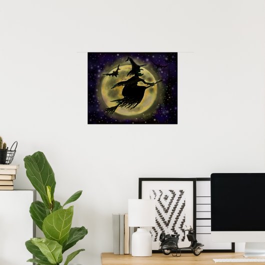 Halloween Witch Poster (Thuiskantoor)