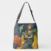 Halloween Witch Poster Crossbody Tas (Achterkant)