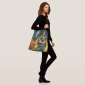 Halloween Witch Poster Crossbody Tas (Op model)