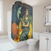 Halloween Witch Poster Douchegordijn (In situ)