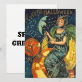  Halloween Witch Poster Kaart (Voorkant / Achterkant)
