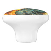  Halloween Witch Poster Keramische Knop (Zijkant)