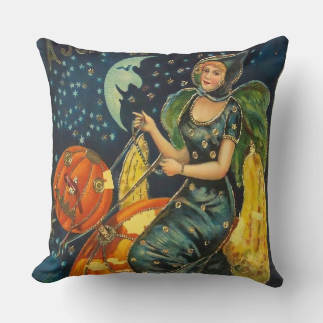  Halloween Witch Poster Kussen (Voorkant)