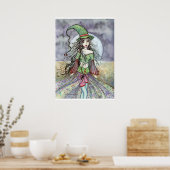 Halloween Witch Poster Print door Molly Harrison (Keuken)
