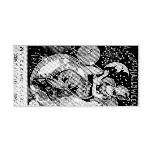  Halloween Witch Poster Rubberstempel (Afrduk)