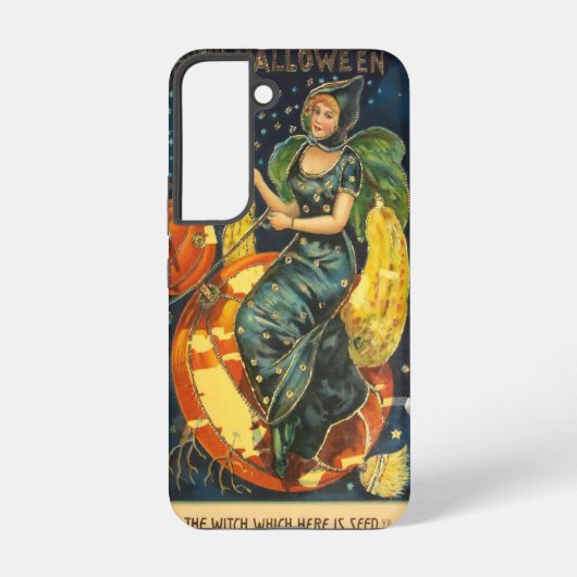 Halloween Witch Poster Samsung Galaxy Hoesje (Achterkant)