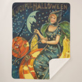  Halloween Witch Poster Sherpa Deken (Voorkant)