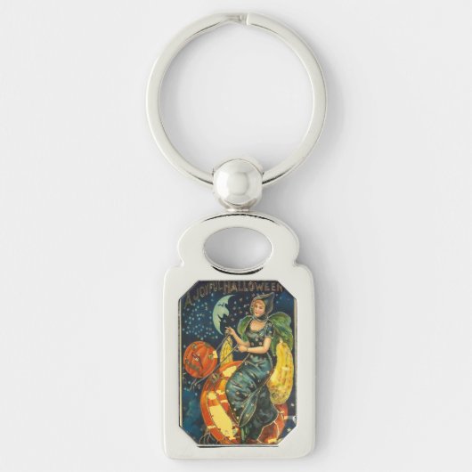 Halloween Witch Poster Sleutelhanger (Voorkant)
