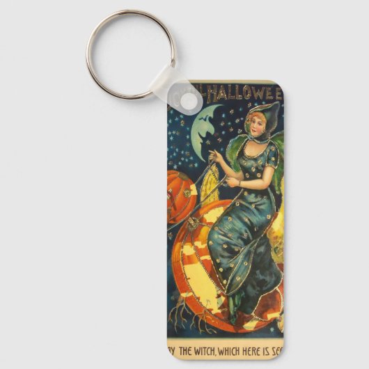  Halloween Witch Poster Sleutelhanger (Voorkant)
