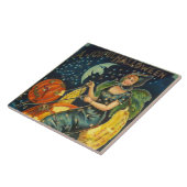  Halloween Witch Poster Tegeltje (Zijkant)