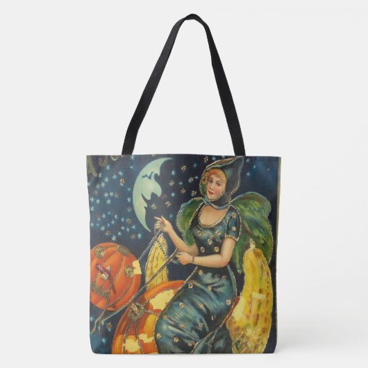 Halloween Witch Poster Tote Bag (Voorkant)