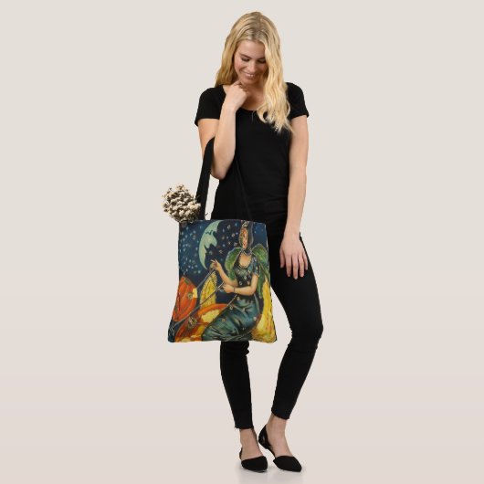  Halloween Witch Poster Tote Bag (Op model)
