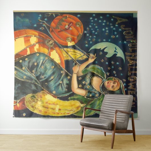 Halloween Witch Poster Wandkleed (In Situ (horizontaal))