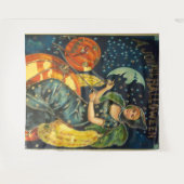  Halloween Witch Poster Wandkleed (Voorkant (horizontaal))