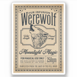 Halloween Witch Potion Apothecary Fles Label