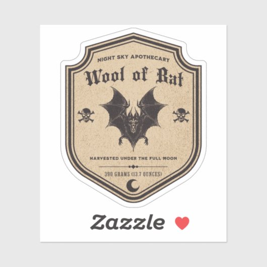 Halloween Witch Potion Apothecary Fles Label (Vel)