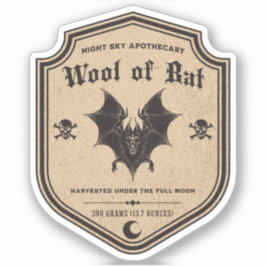 Halloween Witch Potion Apothecary Fles Label