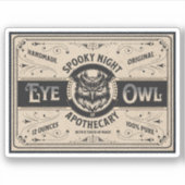 Halloween Witch Potion Apothecary Fles Label (Voorkant)