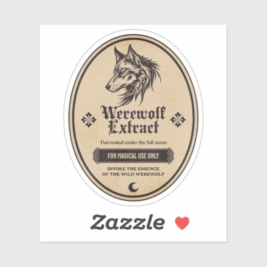 Halloween Witch Potion Apothecary Fles Label (Vel)