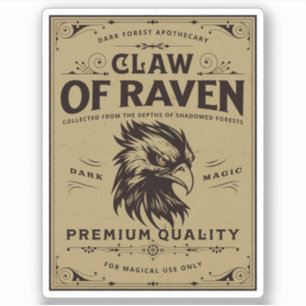 Halloween Witch Potion Apothecary Fles Label