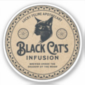 Halloween Witch Potion Apothecary Fles Label (Voorkant)