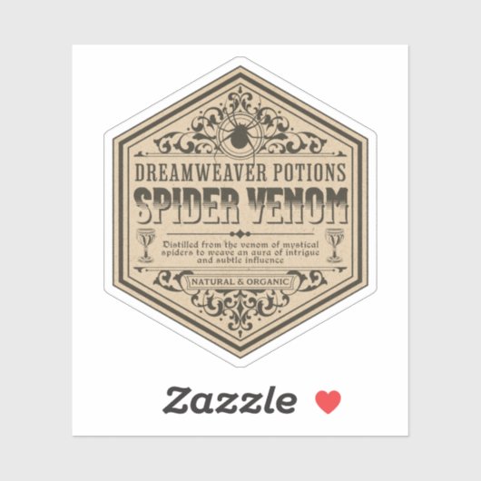 Halloween Witch Potion Apothecary Fles Label (Vel)