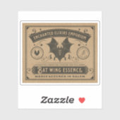 Halloween Witch Potion Apothecary Fles Label (Vel)