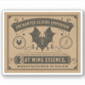 Halloween Witch Potion Apothecary Fles Label (Voorkant)