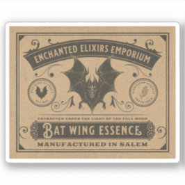 Halloween Witch Potion Apothecary Fles Label