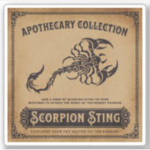 Halloween Witch Potion Apothecary Fles Label (Voorkant)