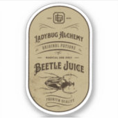 Halloween Witch Potion Apothecary Fles Label (Voorkant)