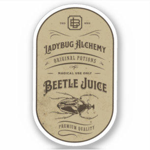 Halloween Witch Potion Apothecary Fles Label