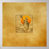  Halloween Witch Print, Poster (Voorkant)